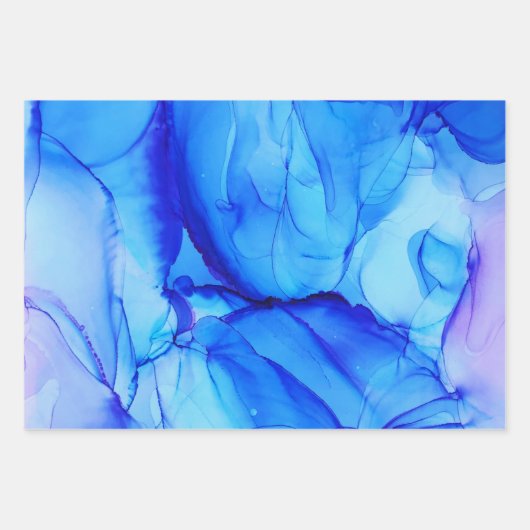 Blauw Inpakpapier Vel (Voorkant)