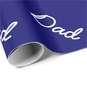 Blauw inpakpapier voor papa's cadeaus (Rol Hoek)