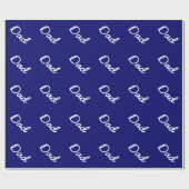 Blauw inpakpapier voor vaders cadeaus (Vlak)