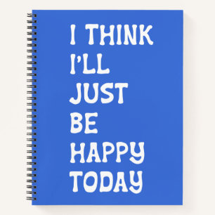 Blauw Inspirerend Quote Verhogende Positiviteit Sc Notitieboek