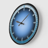 Blauw interlock binnenste gloed zonder wandklok (Hoek)