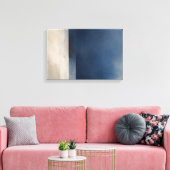 Blauw Interval — Aurema Canvas Afdruk (Insitu (Woonkamer))