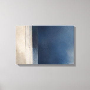 Blauw Interval — Aurema Canvas Afdruk