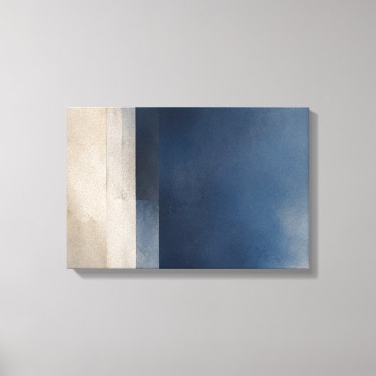 Blauw Interval — Aurema Canvas Afdruk (Voorkant)