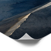 Blauw Interval — Aurema (Landschap) Poster (Hoek)