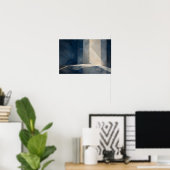 Blauw Interval — Aurema (Landschap) Poster (Thuiskantoor)