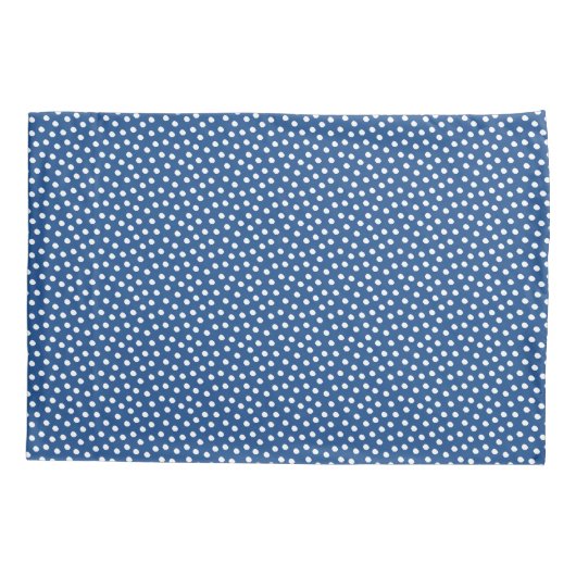 Blauw Iolite Waterverf Stippen Pillow Hoesje Kussensloop (Achterkant)