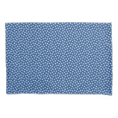 Blauw Iolite Waterverf Stippen Pillow Hoesje Kussensloop (Voorkant)
