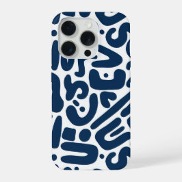 Blauw iPhone 15 pro case