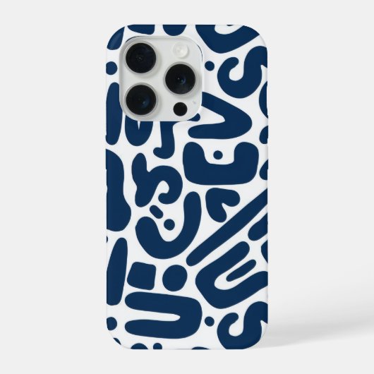 Blauw iPhone hoesje (Achterkant)