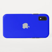 Blauw iPhone XR Hoesje (Achterkant (horizontaal))