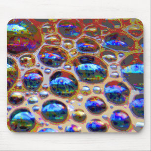  blauw Iridescent Koffiebellen Muismat