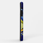 Blauw Iris bloemschilderij, originele waterverf Case-Mate iPhone Case (Achterkant/rechts)