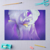 Blauw Iris cadeaupapier Tissuepapier (Craft)