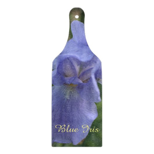  blauw Iris Floral Cutting Board Snijplank (Voorkant)