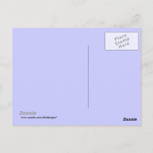 Blauw Iris Inspirerend Briefkaart (Achterkant)