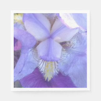 Blauw iris papier servet