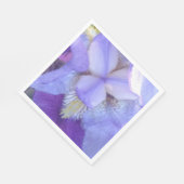 Blauw iris papier servet (Hoek)