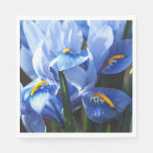 blauw irisservet servet (Voorkant)