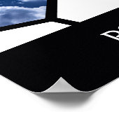 Blauw is alles wat ik heb! Hexagon 11 Fotocollage Poster (Hoek)