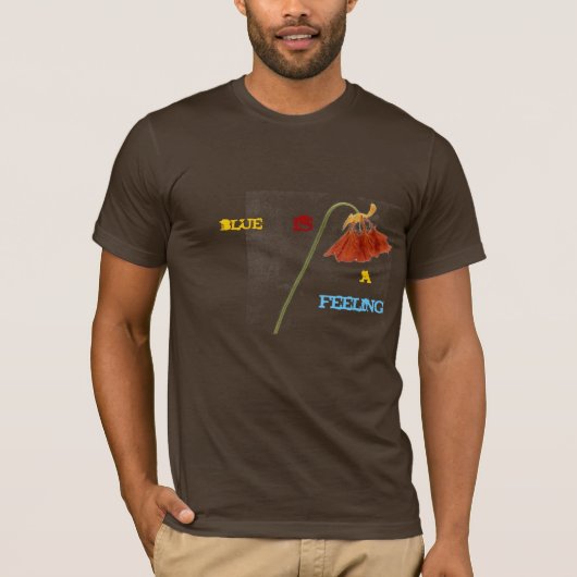 blauw is een gevoel t-shirt (Voorkant)