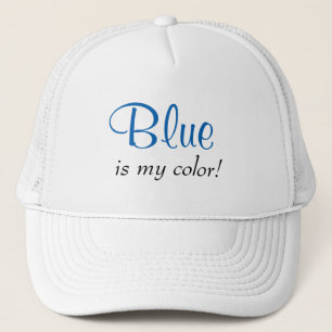 Blauw is mijn kleurencitaat meisje trucker pet