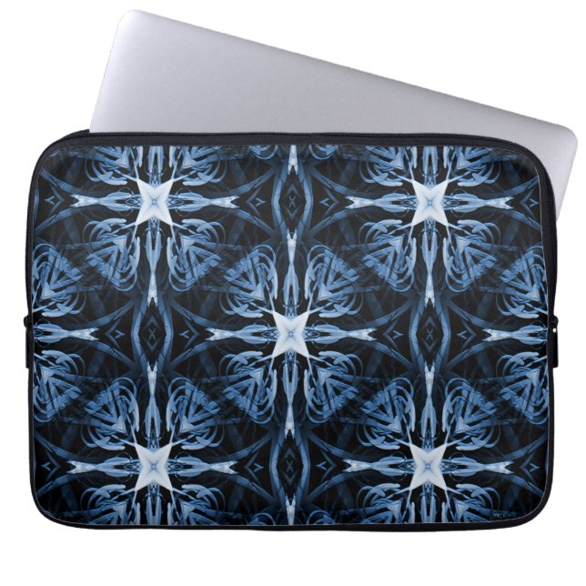 Blauw is mijn liefde... laptop sleeve (Voorkant)