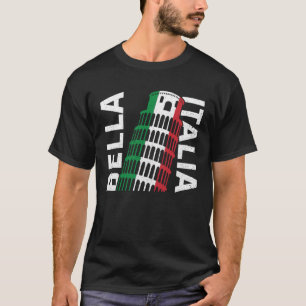 Blauw Italië Vlag Italiaans Meisje Italia Rome 1 T-shirt