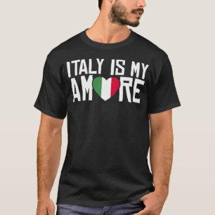 Blauw Italië Vlag Italiaans Meisje Italia Rome 3 T-shirt