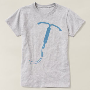 Blauw IUD-beeld T-shirt