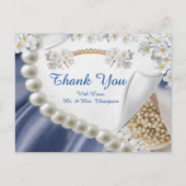 Blauw, ivoor, groen, gouden zijde en zijkant Y-Bri Briefkaart (Voorkant)