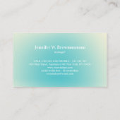 Blauw Ivoor Spiritueel Water druppels reiki yoga z Visitekaartje (Achterkant)