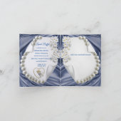 Blauw, Ivoorkust, groen, gouden zijde en parels (Binnen)