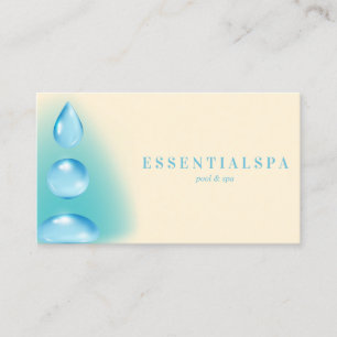Blauw Ivoren Spiritueel Water druppels reiki yoga  Visitekaartje