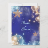 Blauw ivoren trouw verlovings #2 kaart (Voorkant)