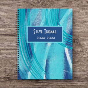 Blauw Jaar tot Jaar Gepersonaliseerd Tijdschrift/ Notitieboek