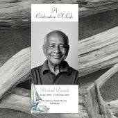 Blauw jacht viering van het leven fotokaart kaart