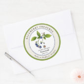 blauw Jam Jar Canning label (Envelop)