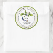 blauw Jam Jar Canning label (Tas)