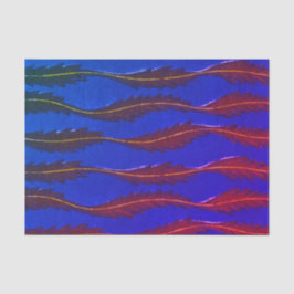 BLAUW JAPANESE WOODBLOCK-weefsel Tissuepapier