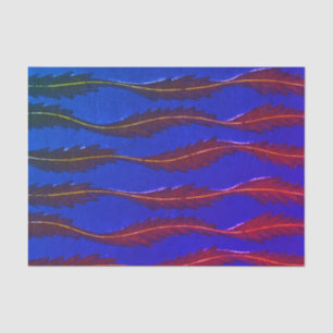 BLAUW JAPANESE WOODBLOCK-weefsel Tissuepapier