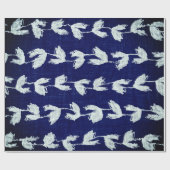 BLAUW JAPANS ABSTRACT-ONTWERP voor verpakkingspapi Cadeaupapier (Vlak)