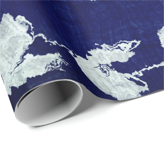 BLAUW JAPANS ABSTRACT-ONTWERP voor verpakkingspapi Cadeaupapier (Rol Hoek)