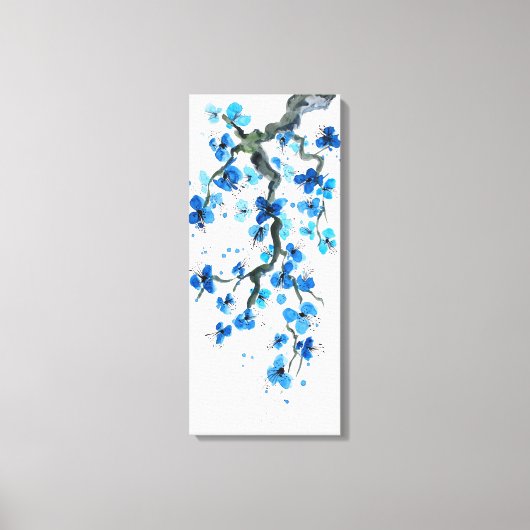 Blauw Japans blad afdrukken (Voorkant)