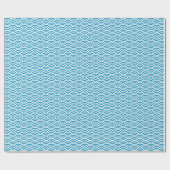 Blauw Japans golvende papier (Vlak)
