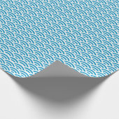 Blauw Japans golvende papier (Hoek)