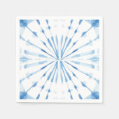 Blauw Japans schilderpatroon van sjiibori Servet (Voorkant)