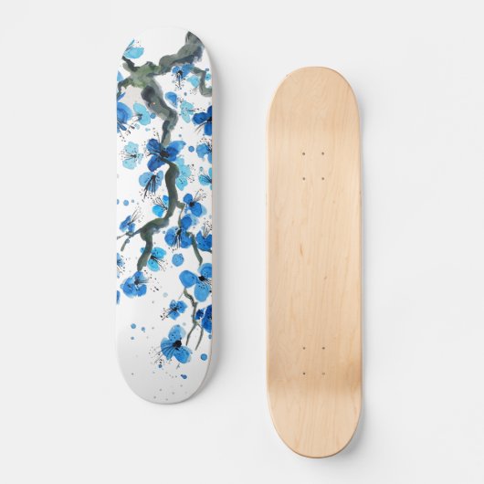 Blauw Japans skateboard (Voorkant)