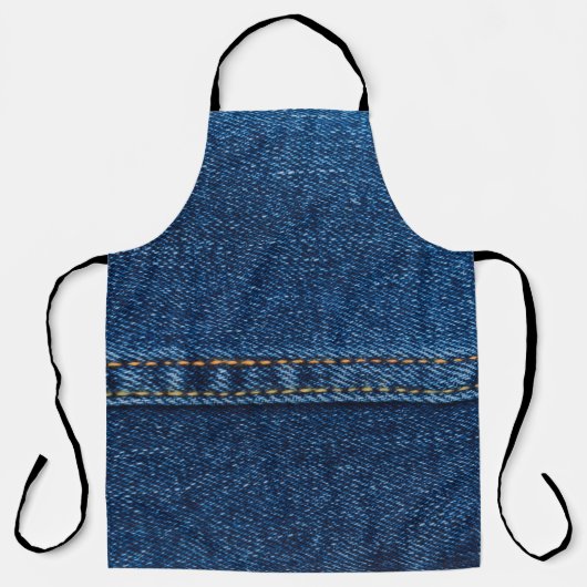 blauw jasjasje schort (Voorkant)