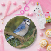 Blauw Jay Paper-Borden Papieren Bordje (Feest)